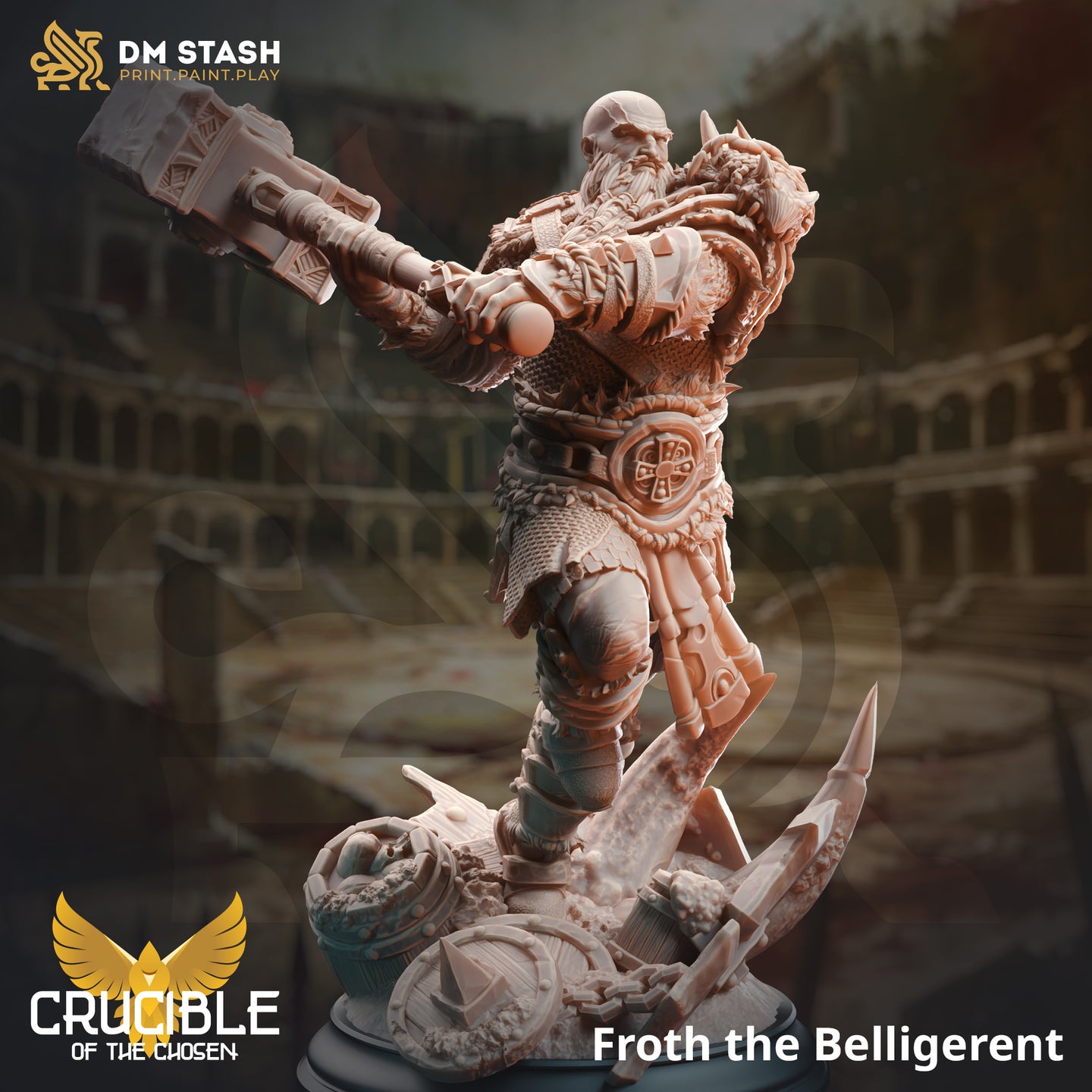 Froth the Belligerent - Crucible of the Chosen  - DM Stash - Wargaming D&D DnD, 28mm, 32mm, 40mm, 54mm, 75mm, 100mm, 125mm