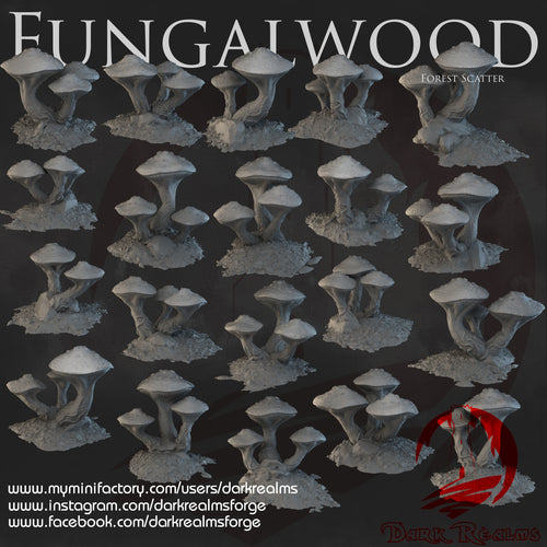 Forest Scatter - Fungalwood Forest - Dark Realms Terrain Wargaming D&D DnD
