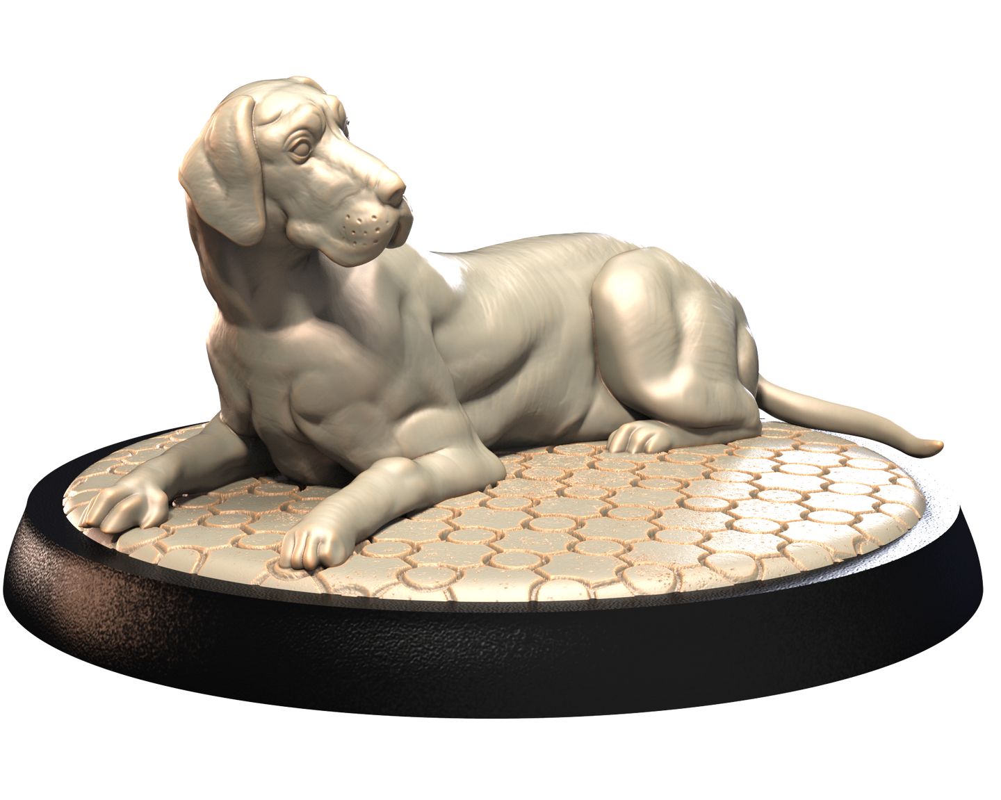 Great Dane - Dogs Vol 1 - 3D IP Studios - Terrain Wargaming D&D DnD 28mm 32mm 40mm 54mm 75mm 100mm 125mm