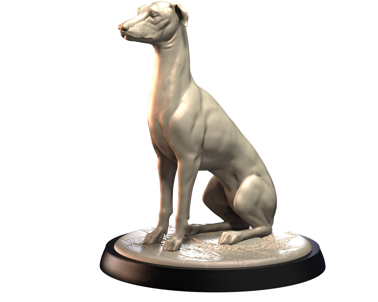 Greyhound - Dogs Vol 1 - 3D IP Studios - Terrain Wargaming D&D DnD 28mm 32mm 40mm 54mm 75mm 100mm 125mm