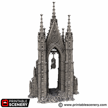 Load image into Gallery viewer, Gallows Gate - Darkness &amp; Desolation - Printable Scenery - SystemHEX Terrain D&amp;D DnD