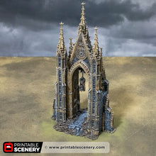 Load image into Gallery viewer, Gallows Gate - Darkness &amp; Desolation - Printable Scenery - SystemHEX Terrain D&amp;D DnD
