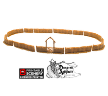 Load image into Gallery viewer, The Garden Fences - Hagglethorn Hollow Printable Scenery 15mm 20mm 28mm 32mm 37mm Terrain D&amp;D DnD