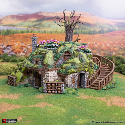 Gardeners Guildhall - Rise of the Halflings - Printable Scenery - Terrain, Wargaming, D&D, DnD