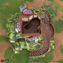 Load image into Gallery viewer, Gardeners Guildhall W/ Treehouse - Rise of the Halflings - Printable Scenery - Terrain, Wargaming, D&amp;D, DnD