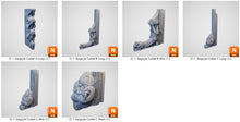 Load image into Gallery viewer, Corbels - Cities of Ramshackle and Ruin - Printable Scenery - Terrain, Wargaming, D&amp;D, DnD 28mm 32mm 40mm 54mm