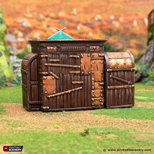 Load image into Gallery viewer, Garment Merchants Stand - Rise of the Halflings - Printable Scenery - Terrain, Wargaming, D&amp;D, DnD 28mm 32mm 40mm 54mm