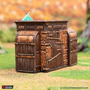Garment Merchants Stand - Rise of the Halflings - Printable Scenery - Terrain, Wargaming, D&D, DnD 28mm 32mm 40mm 54mm