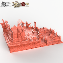 Load image into Gallery viewer, Ghoulberg Cemetery - The Dragon&#39;s Rest - Terrain Wargaming D&amp;D DnD 10mm 15mm 20mm 25mm 28mm 32mm