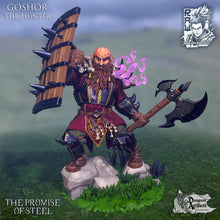 Load image into Gallery viewer, Goshor - The Dwarf Demon Hunter - Ronin Arts Workshop, Wargaming, D&amp;D, DnD, TRPG