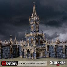 Load image into Gallery viewer, Gothic Cloister Tower - Darkness &amp; Desolation - Printable Scenery - SystemHEX Terrain D&amp;D DnD