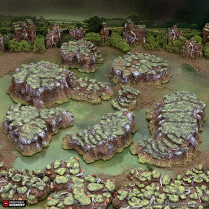 Grassy Gnolls - The Gloaming Swamps - Printable Scenery Terrain Wargaming D&D DnD 10mm 15mm 20mm 25mm 28mm 32mm 40mm 54mm