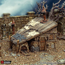 Load image into Gallery viewer, Grave Diggers Hut - Cities of Ramshackle and Ruin - Printable Scenery - Terrain, Wargaming, D&amp;D, DnD