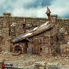 Load image into Gallery viewer, Grave Diggers Hut - Cities of Ramshackle and Ruin - Printable Scenery - Terrain, Wargaming, D&amp;D, DnD