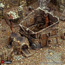 Load image into Gallery viewer, Grave Diggers Hut - Cities of Ramshackle and Ruin - Printable Scenery - Terrain, Wargaming, D&amp;D, DnD