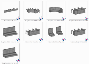 Grudge Arena  - Dwarves, Elves and Demons - Printable Scenery Terrain Wargaming D&D DnD