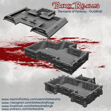 Load image into Gallery viewer, Guildhall  - Denizens Of Fantasy - Dark Realms Terrain Wargaming D&amp;D DnD