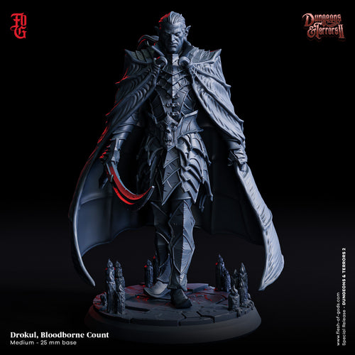 Drokul, Bloodborne Count - Dungeons and Terrors - Flesh of the Gods - Wargaming D&D DnD