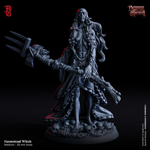 Farmstead Witch - Dungeons and Terrors - Flesh of the Gods - Wargaming D&D DnD