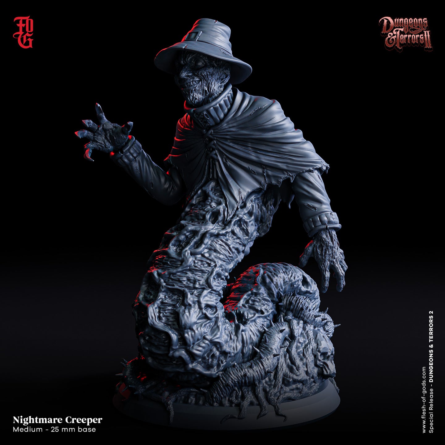 Nightmare Creeper - Dungeons and Terrors - Flesh of the Gods - Wargaming D&D DnD