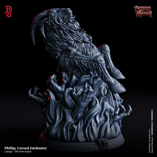 Phillip Cursed Enchanter - Dungeons and Terrors - Flesh of the Gods - Wargaming D&D DnD