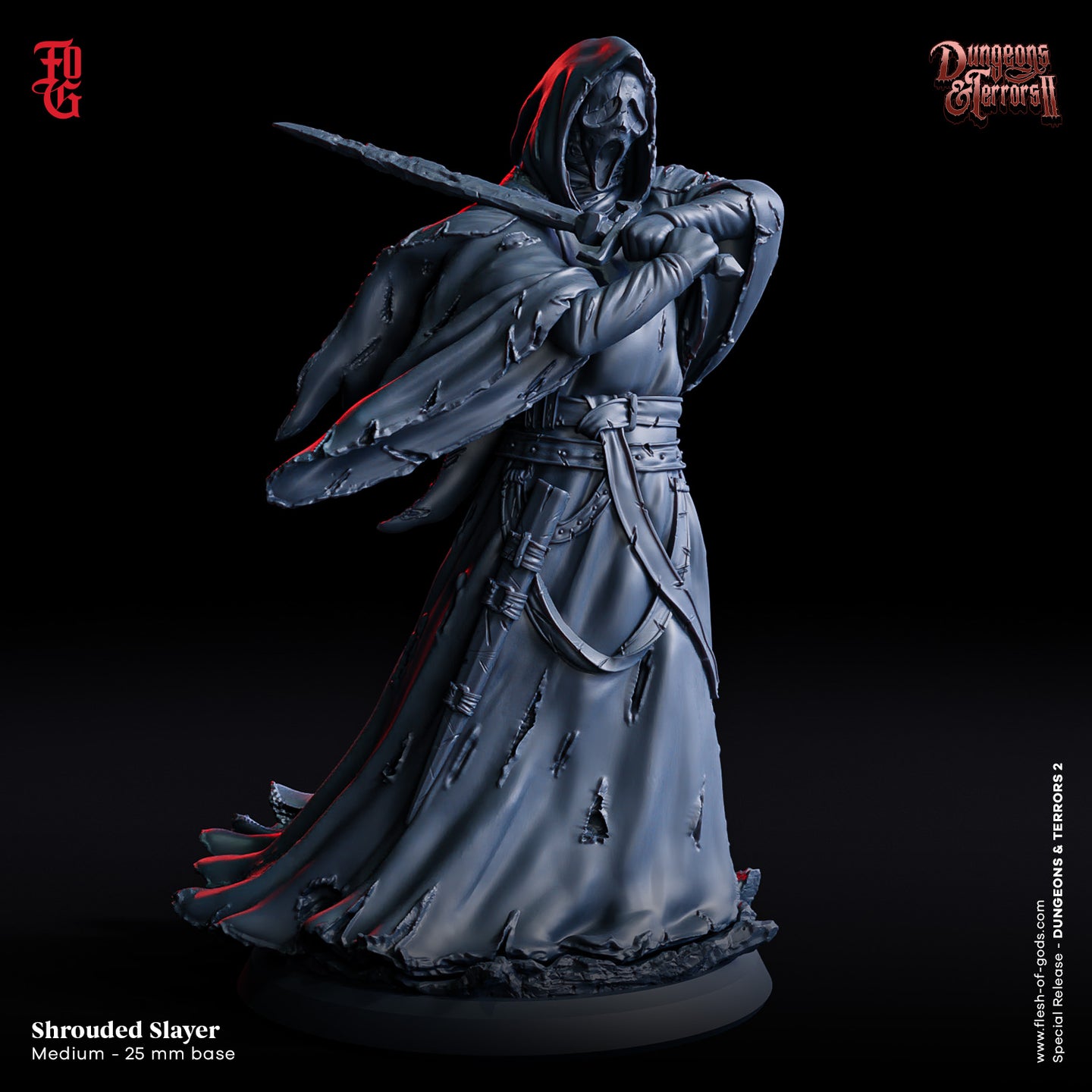 Shrouded Slayer - Dungeons and Terrors - Flesh of the Gods - Wargaming D&D DnD