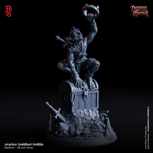 Avarice Goldlust Goblin - Dungeons and Terrors - Flesh of the Gods - Wargaming D&D DnD