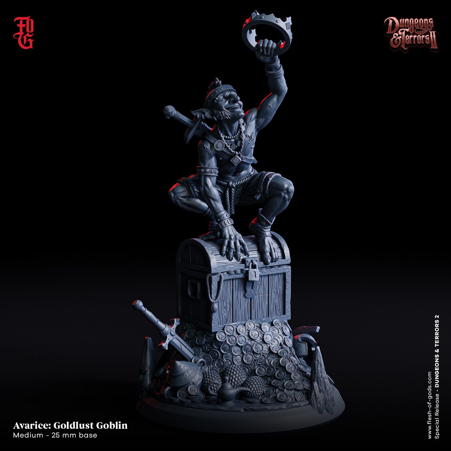Avarice Goldlust Goblin - Dungeons and Terrors - Flesh of the Gods - Wargaming D&D DnD