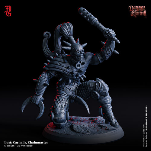 Lust Carnalis the Chainmaster - Dungeons and Terrors - Flesh of the Gods - Wargaming D&D DnD