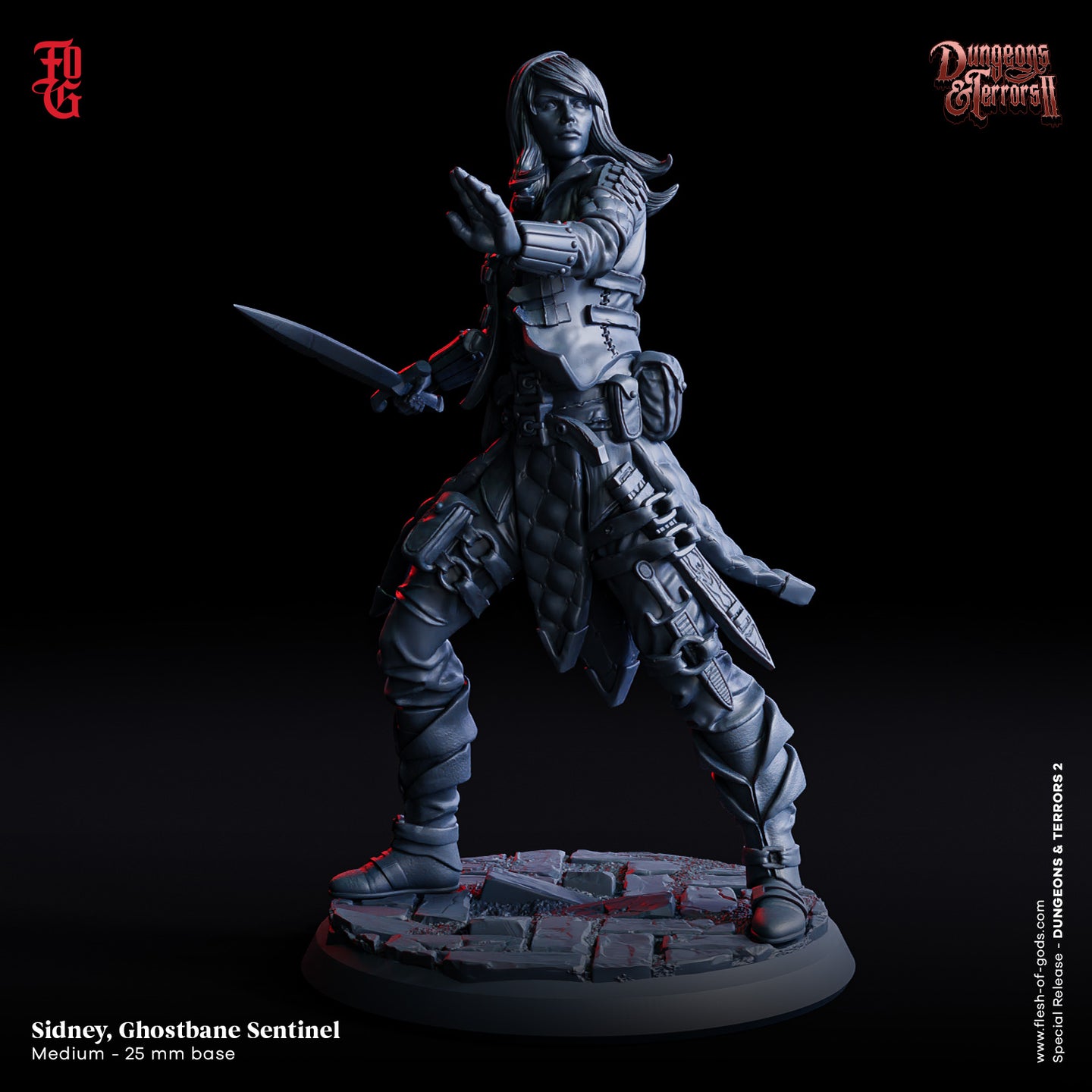 Sidney Ghostbane Sentinel - Dungeons and Terrors - Flesh of the Gods - Wargaming D&D DnD