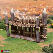 Load image into Gallery viewer, Halfling Defences - Rise of the Halflings - Printable Scenery - Terrain, Wargaming, D&amp;D, DnD