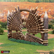 Load image into Gallery viewer, Halfling Defences - Rise of the Halflings - Printable Scenery - Terrain, Wargaming, D&amp;D, DnD
