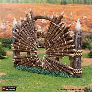 Halfling Defences - Rise of the Halflings - Printable Scenery - Terrain, Wargaming, D&D, DnD