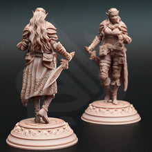 Load image into Gallery viewer, Hali Brookes Water Elemi Swashbuckler Rogue - Adventure Continues - DM Stash - Wargaming D&amp;D DnD, 28mm, 32mm, 40mm, 54mm, 75mm, 100mm, 125mm