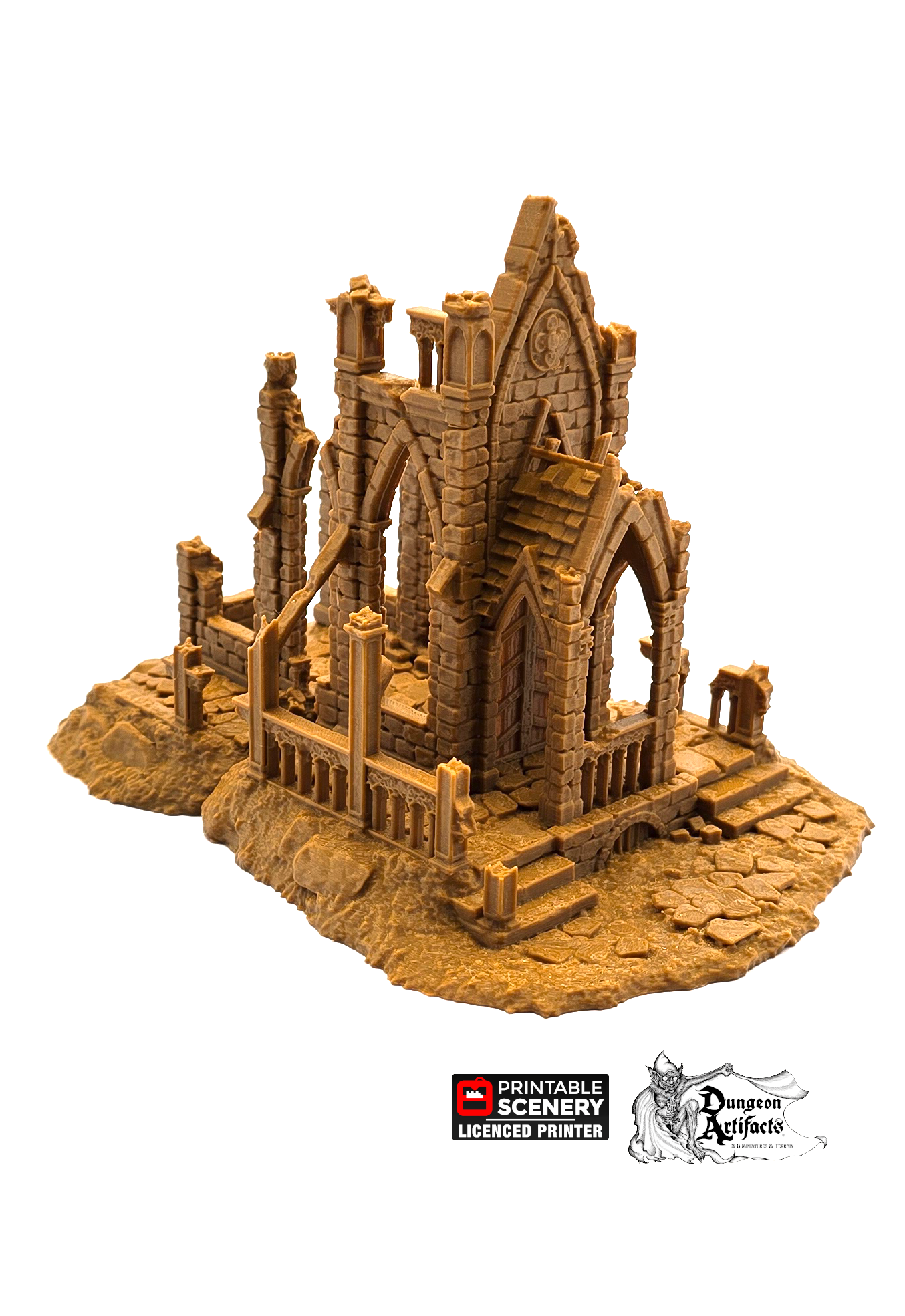 Hallowed Mausoleum Church - Shadowfey Wilds - Printable Scenery Grave Yard Cemetery Wargaming Terrain D&D DnD