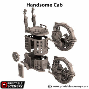 Handsome Cab - Rise of the Halflings - Printable Scenery - Terrain, Wargaming, D&D, DnD 28mm 32mm 40mm 54mm