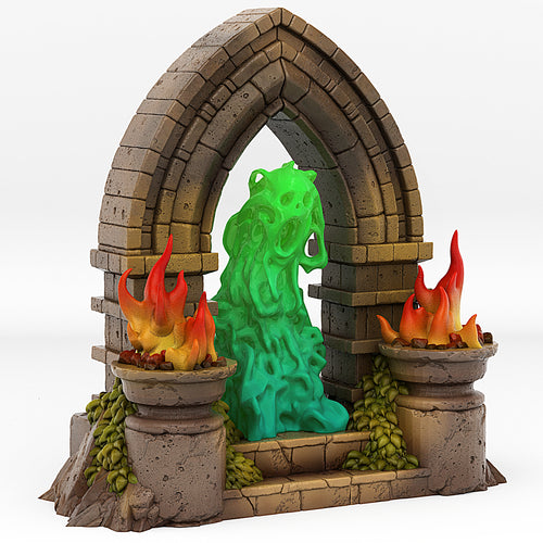 Haunted Castle Portal With Its Ghost Effect - Print Your Monsters - Wargaming D&D DnD