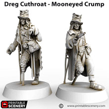 Load image into Gallery viewer, Qyborell Snyde Head Henchmen - Cities of Ramshackle and Ruin - Printable Scenery - Terrain, Wargaming, D&amp;D, DnD 28mm 32mm 40mm 54mm