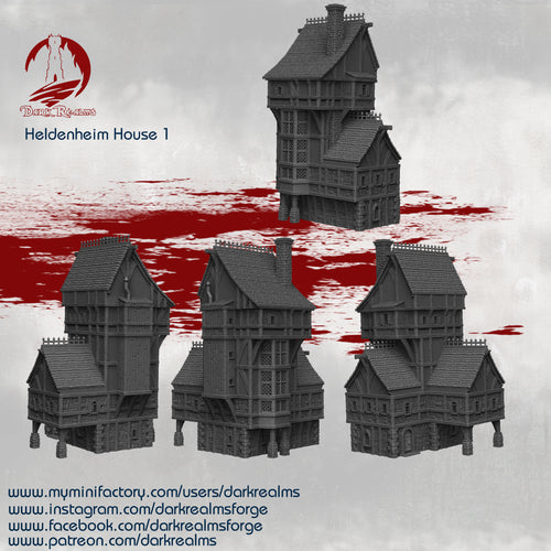 House 1 - Heldenheim - Dark Realms Terrain Wargaming D&D DnD