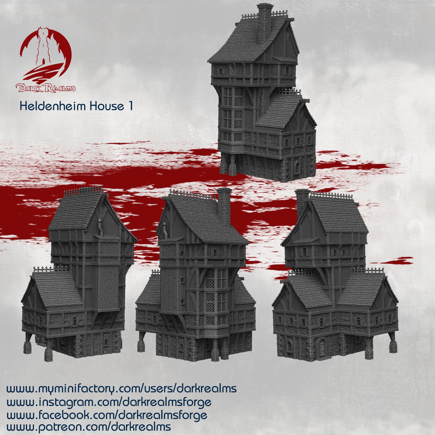 House 1 - Heldenheim - Dark Realms Terrain Wargaming D&D DnD