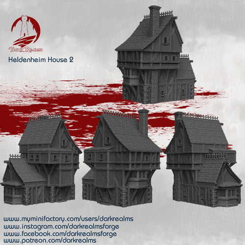 House 2 - Heldenheim - Dark Realms Terrain Wargaming D&D DnD