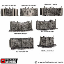 Load image into Gallery viewer, Trench Forts - Darkness &amp; Desolation - Trench Tombs - Printable Scenery - Wargaming Terrain