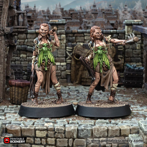 Honest Mirtha Flagellant Sister - Cities of Ramshackle and Ruin - Printable Scenery - Terrain, Wargaming, D&D, DnD 28mm 32mm 40mm 54mm