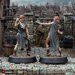 Honest Mirtha Flagellant Sister - Cities of Ramshackle and Ruin - Printable Scenery - Terrain, Wargaming, D&D, DnD 28mm 32mm 40mm 54mm