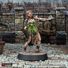 Load image into Gallery viewer, Honest Mirtha Flagellant Sister - Cities of Ramshackle and Ruin - Printable Scenery - Terrain, Wargaming, D&amp;D, DnD 28mm 32mm 40mm 54mm