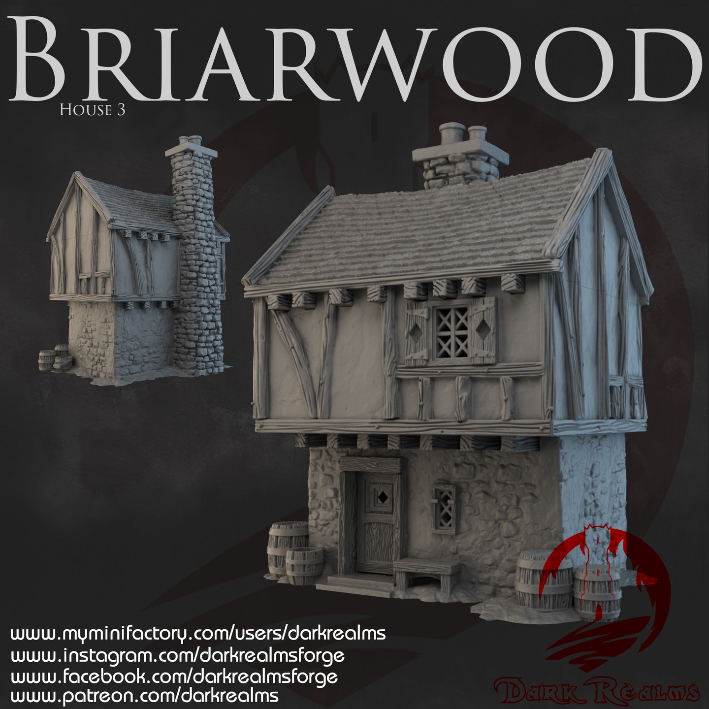 House 3 - Briarwood - Dark Realms Terrain Wargaming D&D DnD