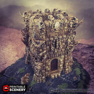 Necromancer Tower - Printable Scenery Terrain Wargaming D&D DnD 10mm 15mm 20mm 25mm 28mm 32mm 40mm 54mm