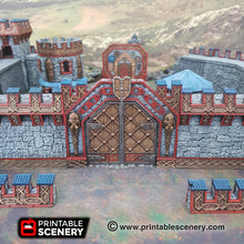 Load image into Gallery viewer, Ironhelm Forge Gate - Dwarves, Elves and Demons - Printable Scenery Terrain Wargaming D&amp;D DnD