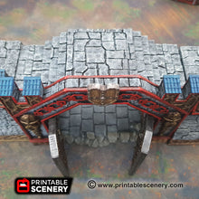 Load image into Gallery viewer, Ironhelm Forge Gate - Dwarves, Elves and Demons - Printable Scenery Terrain Wargaming D&amp;D DnD