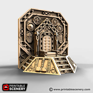 Ironhelm Throne  - Dwarves, Elves and Demons - Printable Scenery Terrain Wargaming D&D DnD